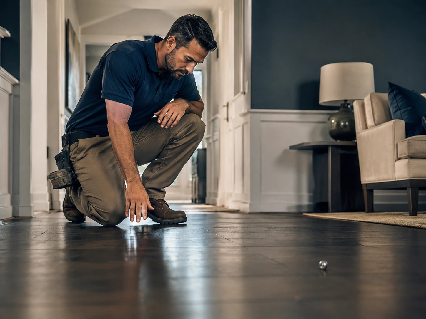 Uneven floors as a warning sign of foundation problems
